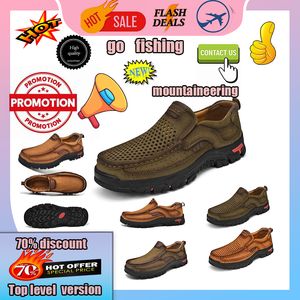 Designer Leather shoes for men genuine leather oversized loafers for men casual Anti slip and wear-resistant leather Training sneakers