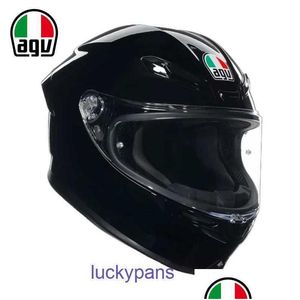 Motorcycle Helmets Agv Mens K6 Helmet Cycling And Commuter Womens Four Seasons Racing Fl Summer Safety K6S 8Cu6 Drop Delivery Automobi Otkf0