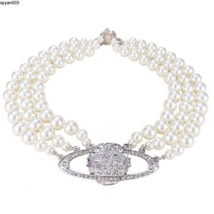 Designer Brand Halsband Pearl Diamond Choker Party Jewelry