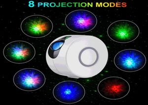 USB Fjärrstjärna Galaxy Projector Laser Stage Lamp för Disco DJ LED Night Light Sky Ocean Wave Projection LED Atmospher Decor4484518