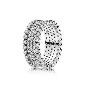 S925 Sterling Silber Schmuck RING für Vintage Faszination Ring mit klarem CZ Diamant Mode Damen Ringe mit