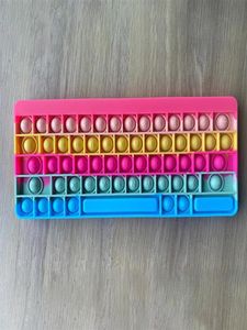 Bubble Push Keyboard Toys Silicone educativo antistress Toya46a423734440