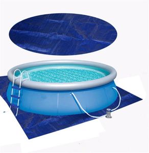 Swimming Pool Cover Lämplig fyrkantig simbassänger Tillbehör Vattentät regntät dammtäcke Tarpaulin Garden Pools Accessories9341751