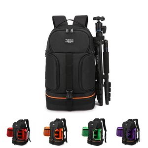 accessori Zaino per fotocamera impermeabile Spalle Custodia per treppiede antiurto con striscia riflettente Adatta per borsa per laptop da 15,6 pollici per Nikon Sony Dslr