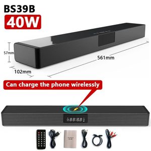 Speakers TV Soundbar Multifunctional Bluetooth Speaker Home Theater Music Center Subwoofer for PC Computer Mobile Phone Wireless Charging