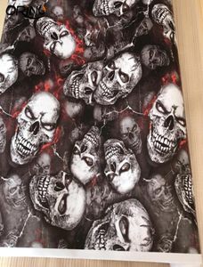 PVC Graffiti Adhesive Skull Sticker Decal Camouflage Skull Sticker Bomb Vinyl Film Car Motorcykel Tak Huven Film Wrap Foil med AI6962811