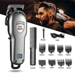 Ekonomik Profesyonel Saç Döşeme Yapıcı Ayarlanabilir Kesme USB RECHARGEABR 1800MAH LIION PILL GÜVENLİ BLADE BARBER CLIPPER Erkekler için 240112