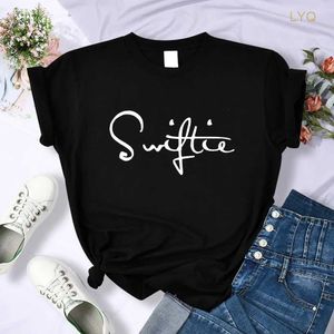 Swiftie Retro Y2K Print T-shirt Kvinnlig Summer Fashion Crop Top Sport Casual Tops Kläder Street Personlighet T Shirt Womens