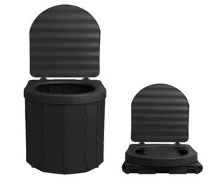 Utomhuspåsar Portable Toalett Folding Commode Potty Car Camping For Travel Bucket Seat Handing Long Trip9072954