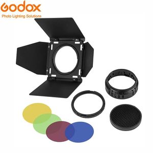 バッグGodox BD10 Honeycomb Gridと4つのカラーフィルター付きBarndoor Accessories Kit ad300pro屋外フラッシュの4つのカラーフィルター