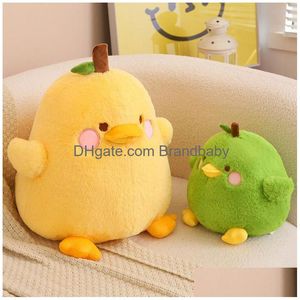 Duck Soft Toy Hy Wy Stitch P Doll 20/30/40cm Stuff Cartoon Pear Pear Funn Fruit Sleep Pillow Stuffed Animals Christmas Gift Drop Delivery DH0CB