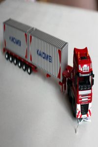 Supergroßes Legierungs-LKW-Modell ToyContainerauto DIY flaches Trägerfahrzeug Präzisionssimulationsfahrzeug GiftCollecting 2302454