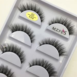 33 Style 10/50/100 Boxes 5 Pairs Natural 3D Mink False Eyelashes Makeup Fake Eye Lashes Faux Cils Make Up Beauty Tools Wholesale 240112