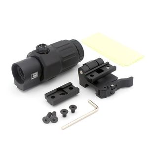 G33 MAGNIFIER HÖG KVALITET PERFEKT REPLCIA SWITCH TILL SIDA Snabbt löstagbar QD w/FL Logo Marking for Hunting Airsoft Scope Drop Deliv