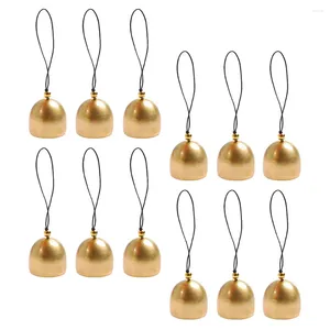 Party Supplies 12pcs Metal Bells Vintage DIY Hanging Rope Christmas Tree Decor