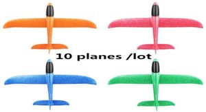 510pcslot Foam Material Hand Throw Plane Outdoor Glider Children039S Gift Model Toy 48 CM Fun Helicopter Toys 2109251503868