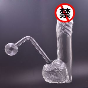 En ucuz ilginç cam künt yağ brülör bong bubbler sigara içmek kalın pyrex perc cam sigara borular tütün için kuru bitki el bong boru dhl ücretsiz