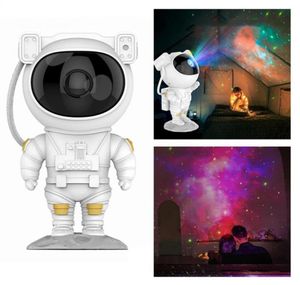 Giocattoli Astronauta Cielo stellato Lampada per proiettore Galaxy Star Proiezione laser USB Ricarica Lampada per atmosfera Arredamento camera da letto per bambini Ragazzo Natale4671193