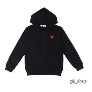 Commes Hoodie Men's Hoodies Sweatshirts Designer Cdgs Hoodie Com Des Garcons PLAY Sweatshirt CDG Red Heart Zip Up Hoodie Brand Navy Blue Size XL Play Hoodie 3469