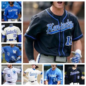 Custom College Kentucky 17 Ethan Hindle baseball jersey 19 Nolan McCarthy all stitched Mens Women jerseys 20 Mason Moore 22 Dominic Niman 23 Hudson Brown