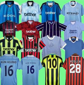 Retro Man City Soccer Jerseys Haaland Eidos Gallagher Weah Tevez Kun Aguro Dzeko Kompany Man Camisas Classic 07 08 9 11 12 81 82 90 92 94 96 97 99 99 01 03 03