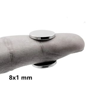 100–1200 Stück, 8 x 1 mm, leistungsstarker, starker Magnet, 8 mm x 1 mm Permanent-Neodym-Magnetscheibe, 8 x 1 mm, kleiner runder Kühlschrankmagnet, 8 x 1 mm, 240113