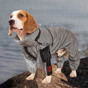Odzież dla psa Outdoor duży pies płaszcz przeciwsłoneczny filtr przeciwsłoneczny Refleksyjna ET PET Rain Coat Hoat Haterproof średnie duże ubrania pieskowe Kossusiuitvaiduryd