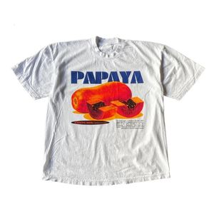 Japon Yaz Tasarım Meyve Baskı Klasik Retro T-Shirt Sıradan Harajuku Yüksek kaliteli çift üstleri hip-hop gevşek unisex y2k 240113