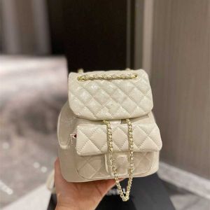 Multiple Bag Methods Cowhide Backpack Cross-body Designer Luxury 18cm White 10A Carrying High-end Quality One-shoulder 16cm