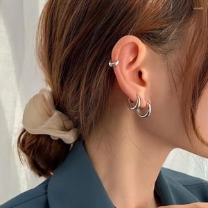 Creolen MODOMA Koreanische Mode Minimalistisch Für Frauen Einfache Luxus Qualität Schmuck Piercing Silber Y2k Zubehör