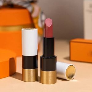 Rossetto opaco satinato Lucidalabbra rosso nudo arancione duraturo lucidalabbra trucco idratante regalo femminile originale in scatola 240113