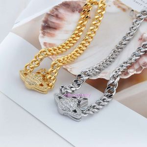 choker vivianeism westwoodism necklace punk style GRAZIELLA full diamond magnet P-angle necklace