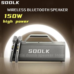 Högtalare SODLK S520 PORTABLE Trådlös Bluetooth -högtalare 150W HighPower Stereo Shock Bass TWS Dual Par Buildin Microphone Low Slead