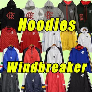 2023 2024 Flamengo Soccer Tracksuits Hoodies 23 24 Diego E.Ribeiro Gabriel B. Gabi Pedro Vidal de Arrascaeta Gerson B.Henrique Mengo Tracksuit Windbreaker