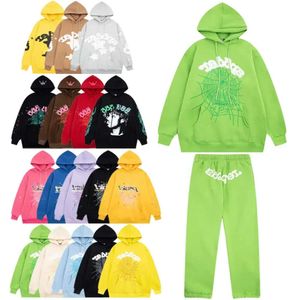 Top Quality Sp5der Hoodie Young Thug Estilo 555555 Hoody Mens Moletom Mulheres Pulôver Hip Hop Tracksuit Ladys Jumper Calças Set Oversized 13