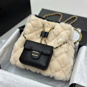 Wool Bucket Letter Chain Genuine Duma Mini Women Headphone Bag Metal Designer Bags