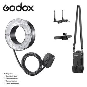 Torbalar Godox R200 Ring Godox için Flash Head AD200/ AD200PRO Flash 200ws Flash Power Şemsiye Braket Kamera Parçası Flash Taşıma Çantası