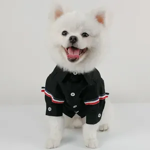 Dog Apparel Fashion Shirt British Style Knitted Clothes French Fighting Casual Clothing Designer Puppy Jackets T