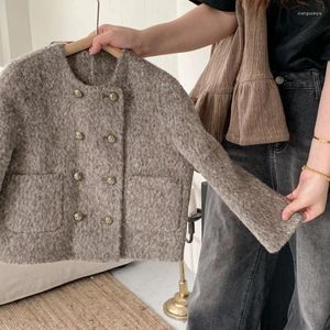 Jackor Girls Autumn Winter One Piece Light and Thin Woolen Coat Fashion Loose Top Soft All-Match Outdoor