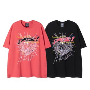 Herren T-Shirts Designer T-Shirt Spider Foam Männer Frauen T-Shirts aus reiner Baumwolle Street Pop Mode Kurzarm Mehrere Farben USA Größe SXL