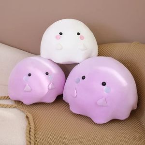 Kawaii Ghost Plush Stuffed Doll Throw Pillow Toys Home Decoration Kids Friends Birthday Daily Gifts 240113