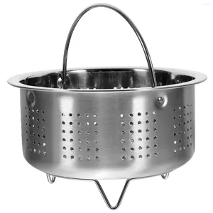 Cesta de vapor de aço inoxidável para caldeiras duplas, panela de pressão para cozinhar arroz, legumes, frutas e muito mais