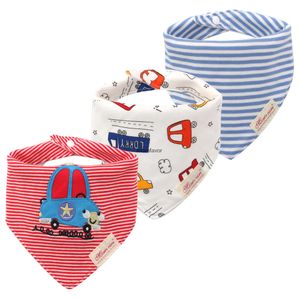 New Bibs Burp Cloths Three piece baby saliva towel children's bib boys and girls' triangular towelBibs ; Burp cloth ; Dribble ons