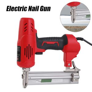 Electric Nailer och Stapler Furniture Staple Gun For Tood Frame Carpentry Woodworking Construction Tools 2600W F30 240112