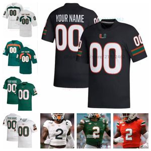 Custom Miami Daryl Porter Hurricanes College Football Jersey Dowolne nazwisko numer męskie koszulki młodzieżowe 11 Jacurri Brown 8 Joshua Horton 16 Isaiah Horton Wayne