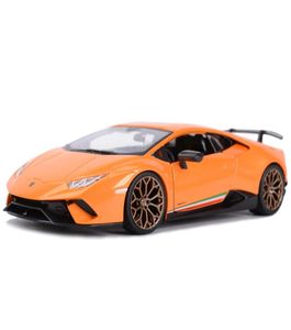 Bburago 124 Hurricane Performmante Orange Sports Car Statico Pressofuso Veicoli da collezione Model Car Toys LJ2009305678581