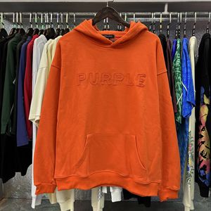 Mor Hoodie Tasarımcı CP Hoodie EssentialSweatshirts Sonbahar Kış Mor Külot Kazak Aynı Renk Mektup Baskılı Gündelik Kapüşonlu Sweatshirt Mor Kotlar 85