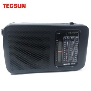 راديو 100 ٪ العلامة التجارية Tecsun R303D Radio FM/SW/MW/TV Sound Radio مع راديو مكبر صوت مدمج