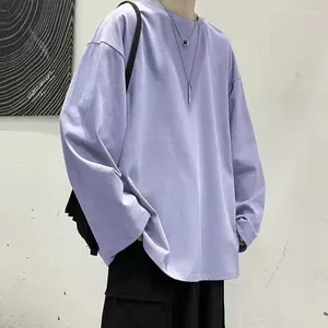 T-shirt da uomo oversize tinta unita 17 colori pullover con cappuccio per uomo 2024 uomo streetwear harajuku felpe manica lunga vestiti coreani donna