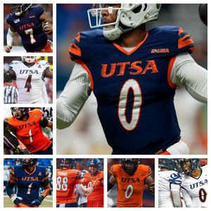 Custom 1 Trey Moore UTSA Roadrunners College Football NCAA Jersey Any Name Number 15 Trumane Bell II 7 Donyai Taylor 12 Eddie Lee Marburger 11 Zah Frazier Robert Henry